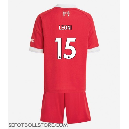 Liverpool Giovanni Leoni #15 Replika babykläder Hemmaställ Barn 2025-26 Kortärmad (+ korta byxor)
